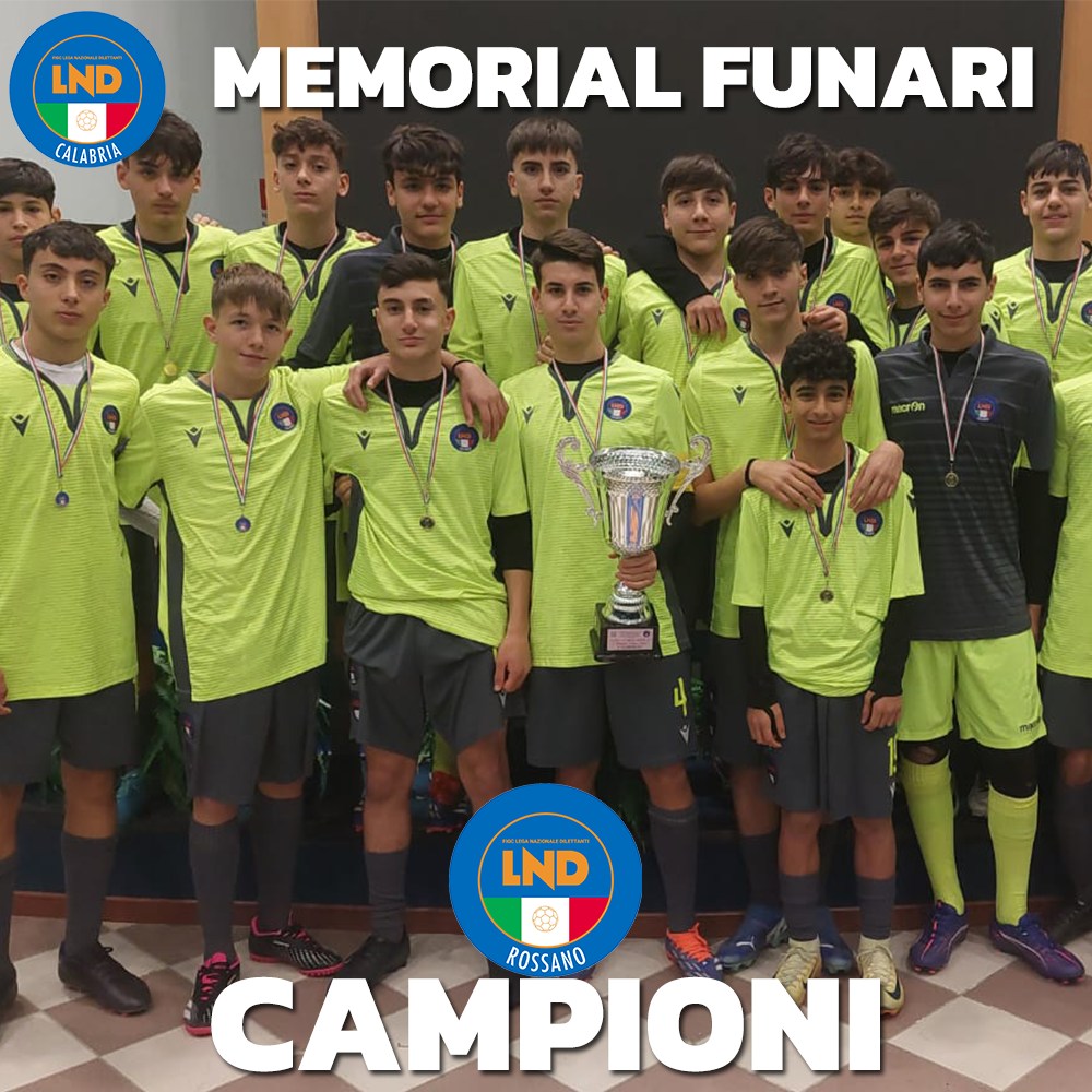 La Lnd Rossano si aggiudica il III “Memorial F. Funari”