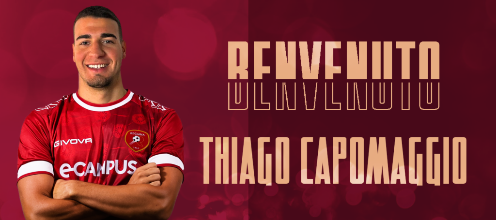 Reggina, ufficiale: Thiago Capomaggio è un calciatore amaranto