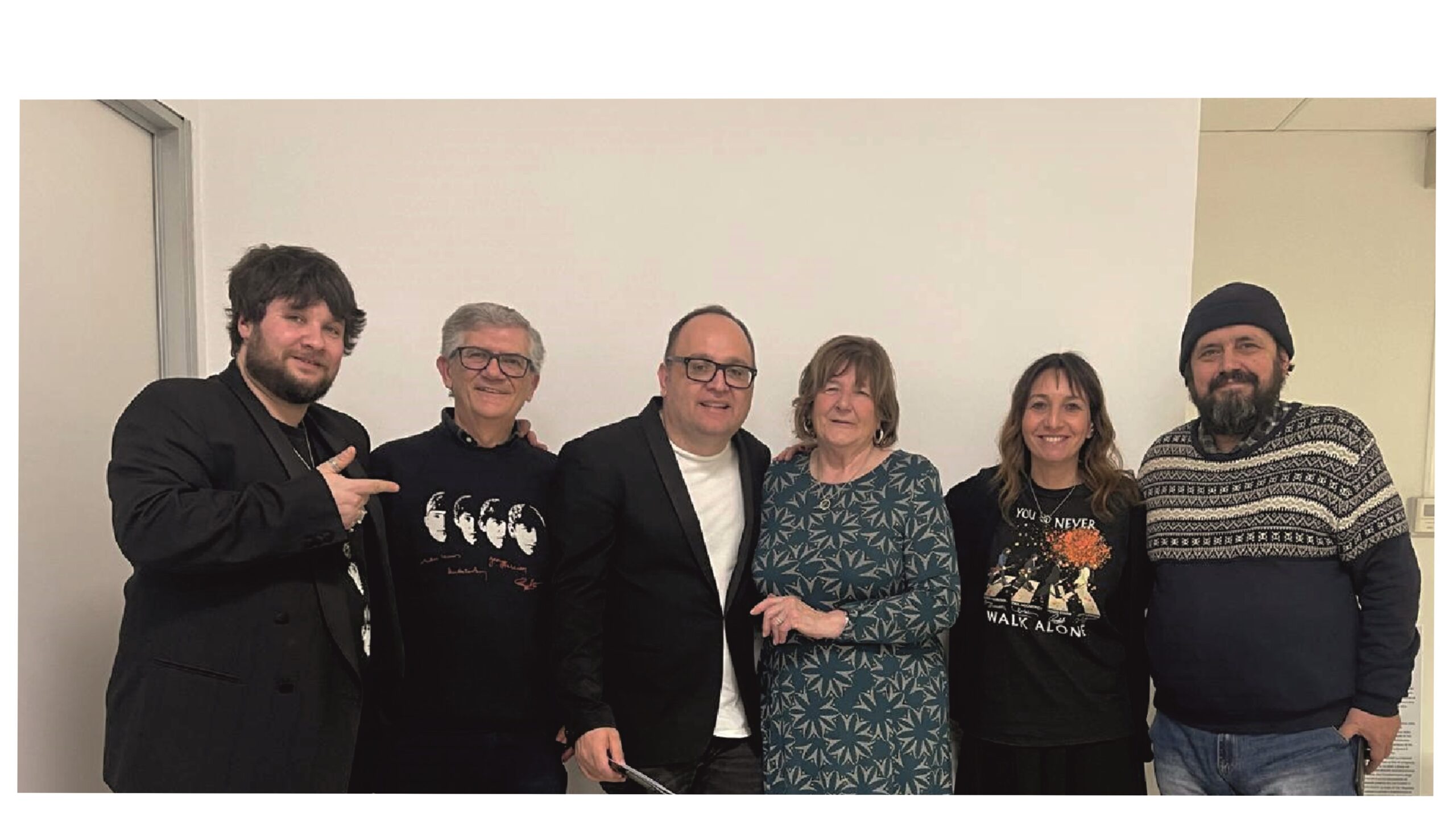 Bruno Panuzzo con Freda Kelly dei Beatles