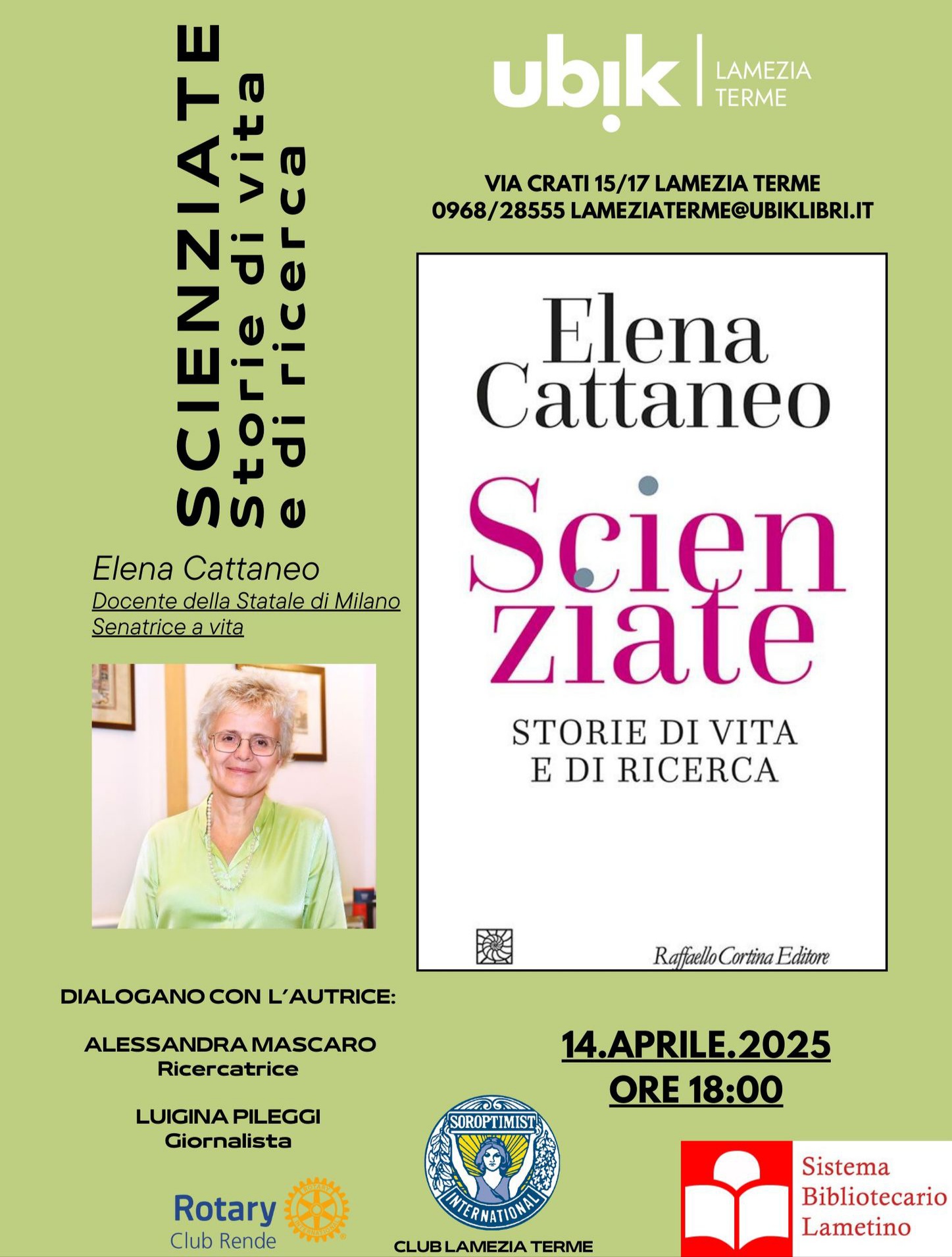 Incontro con la senatrice a vita e neuroscienziata Elena Cattaneo