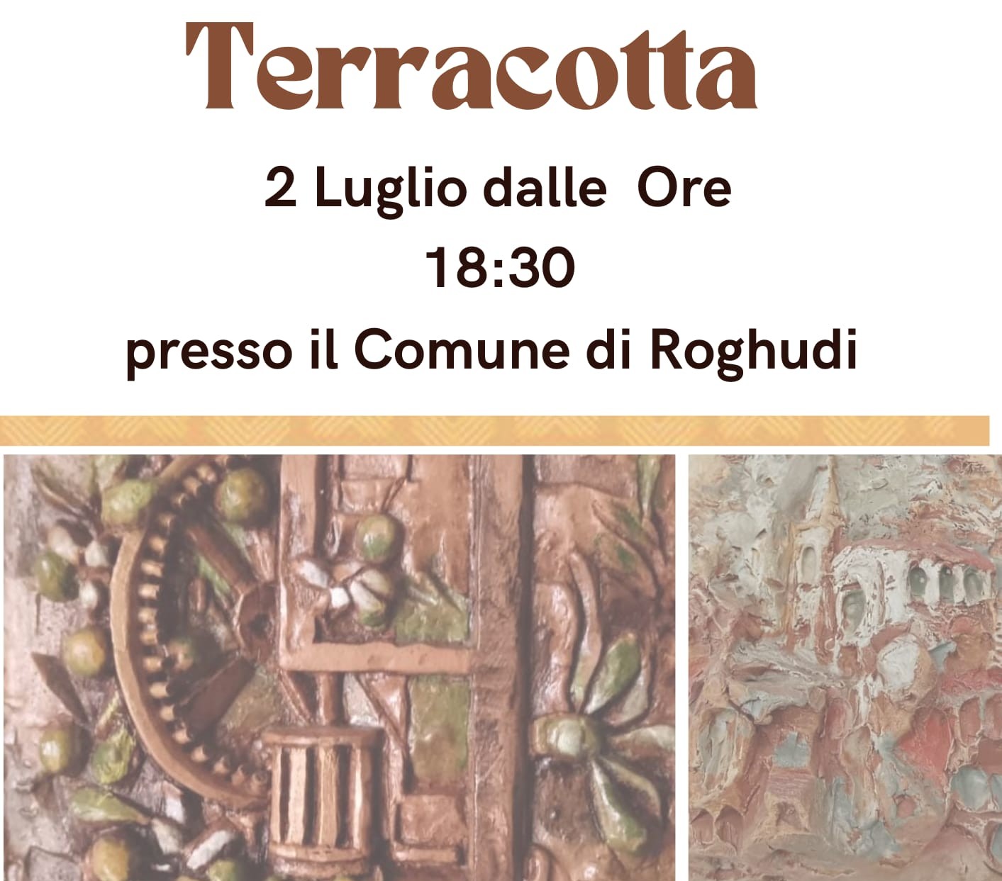 Mostra di Terracotta a Roghudi, esposizione dei lavori