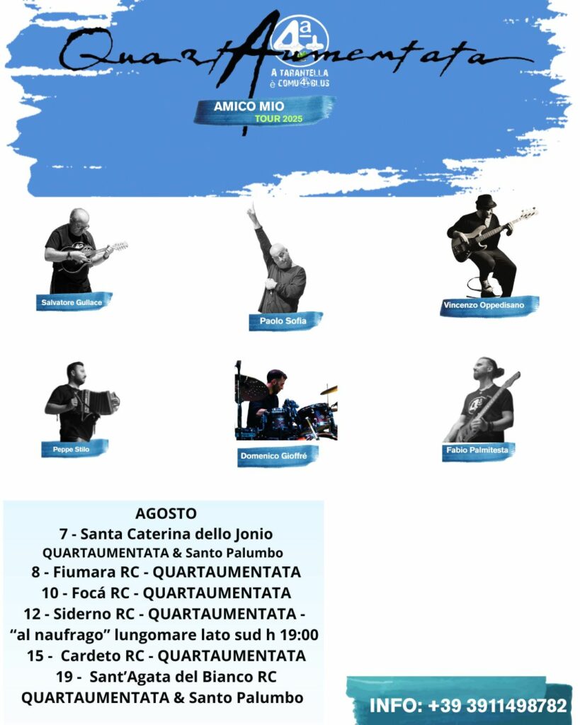 Quartaumentata tappe agosto