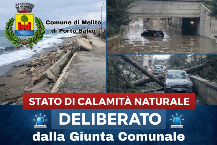 calamitá naturai Melito Porto Salvo