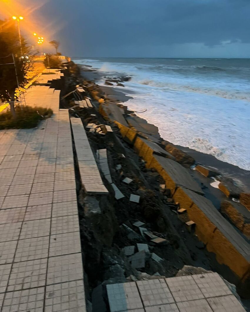 lungomare melito danni