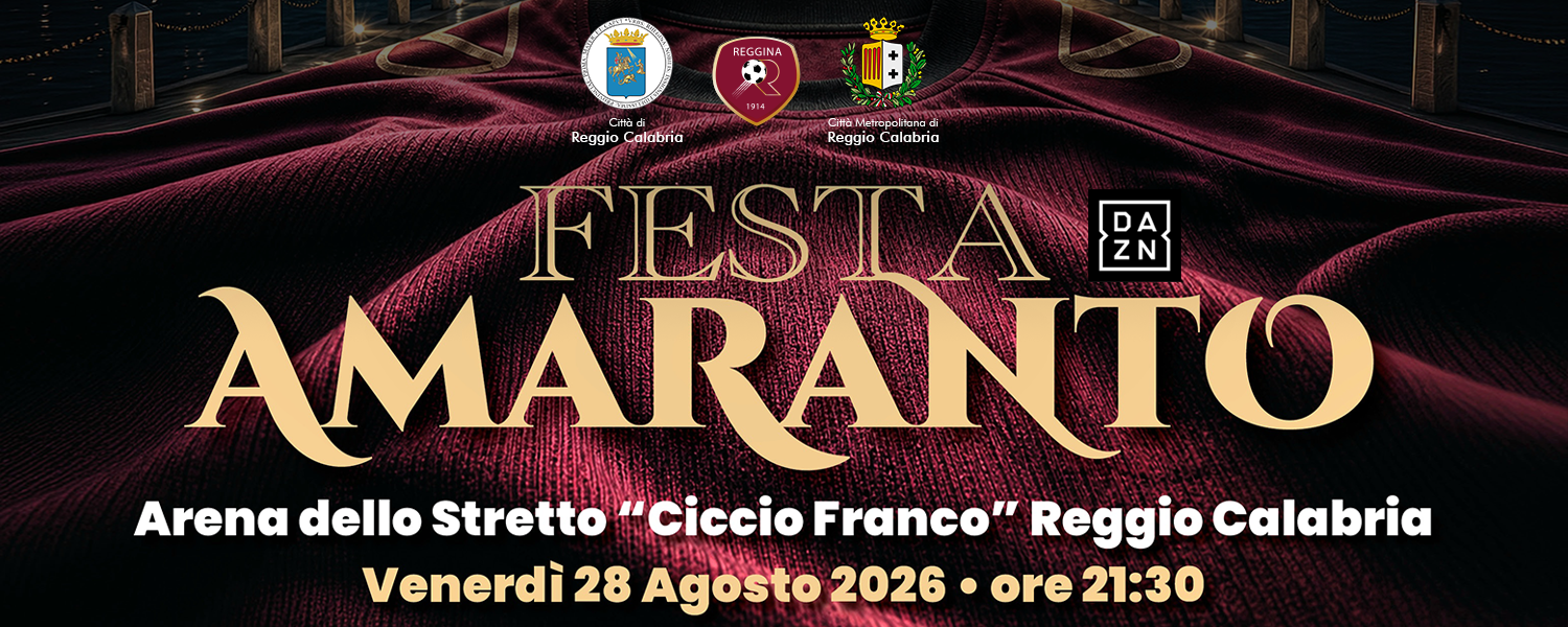 Festa amaranto, la presentazione della Reggina in chiaro su Dazn