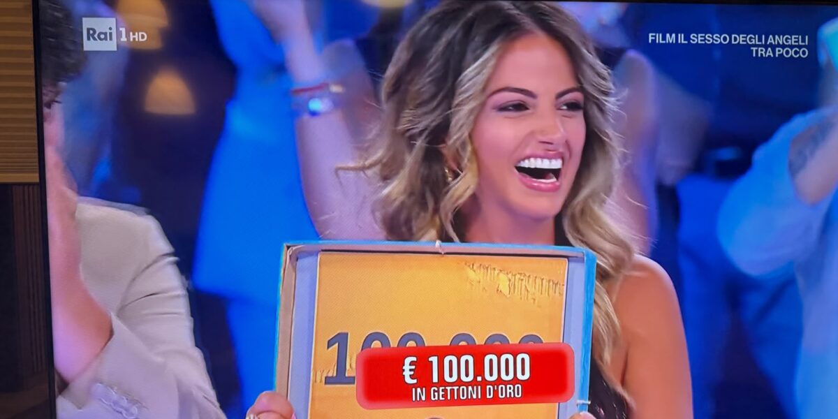 Serena Truncellito vince 100 mila euro ad Affari Tuoi