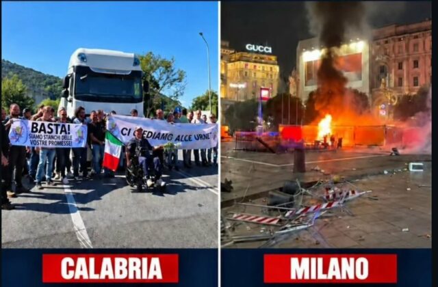 Protesta Calabria, lezione civiltà contro la violenza