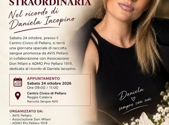 Pellaro, raccolta straordinaria di sangue per Daniela