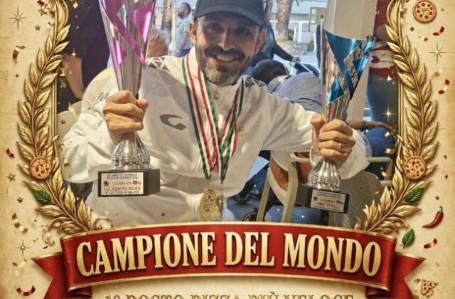 Grisolia, Andrea Ripepi campione mondiale di pizza piccante