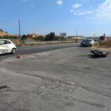 Bovalino, auto in fiamme dopo incidente, un ferito grave